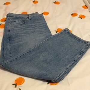 40 x 28 Wrangler Men's Relaxed Jeans in Light Blue